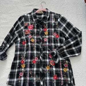 Very gently used Savanna Jane soft embellished flannel